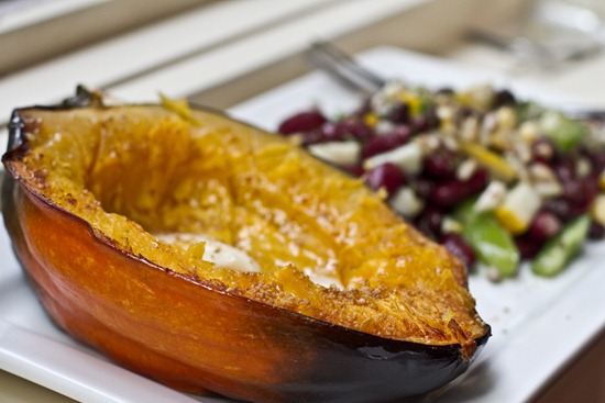 20100819IMG 0521 thumb   Easy Summer Bean Salad and Maple Butter Roasted Squash
