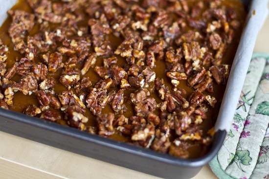 20101106IMG 9776 thumb   Pumpkin Butter Oat Squares with Candied Pecans