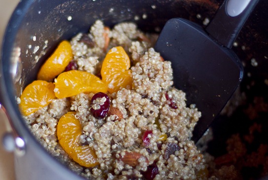 20101111IMG 0324 thumb   Mandarin & Maple Spiced Quinoa with Cranberries, Apricots, and Almonds